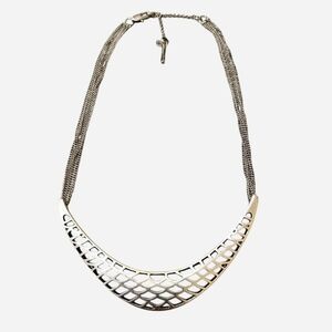 Silver Statement Collar Necklace - Women Jewelry